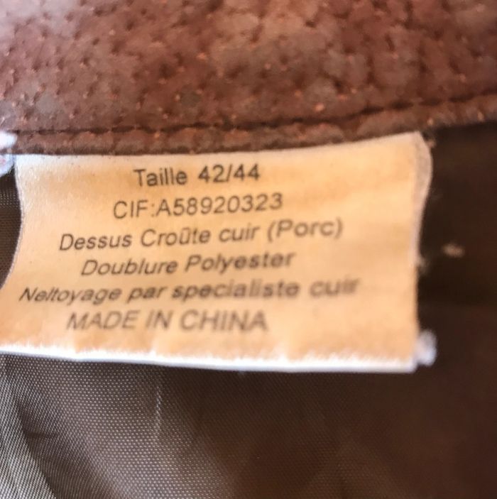 Veste croûte de cuir - photo numéro 3