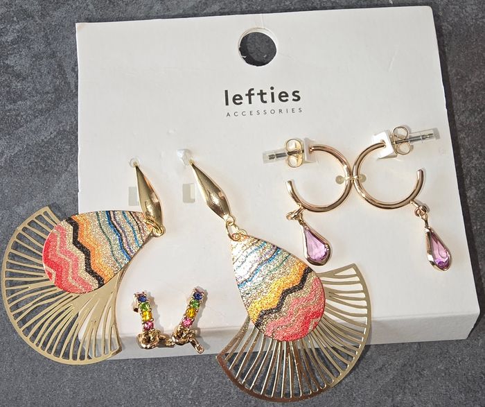 Lot de boucles d'oreilles ×3 - photo numéro 2