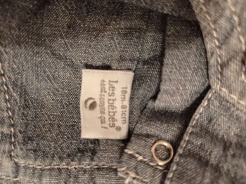Robe Jean taille 18 mois 81 cm marque les bébés jolie robe magnifique