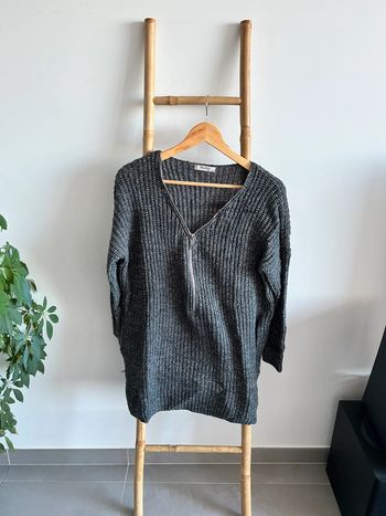 Pull long ou robe en maille
