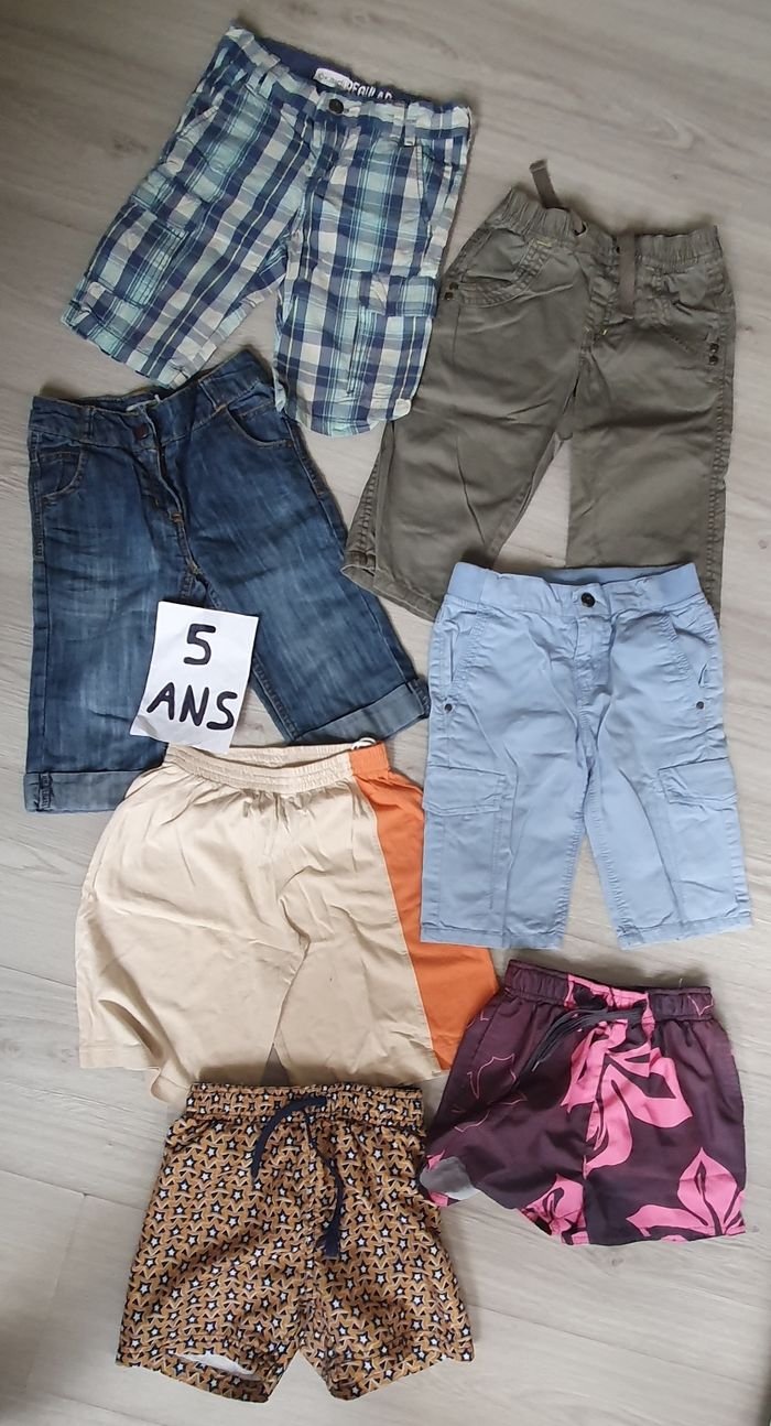 Lot shorts 5ans garçon