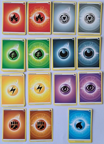 Lot de 42 cartes Pokémon Energie 2020 et 2022