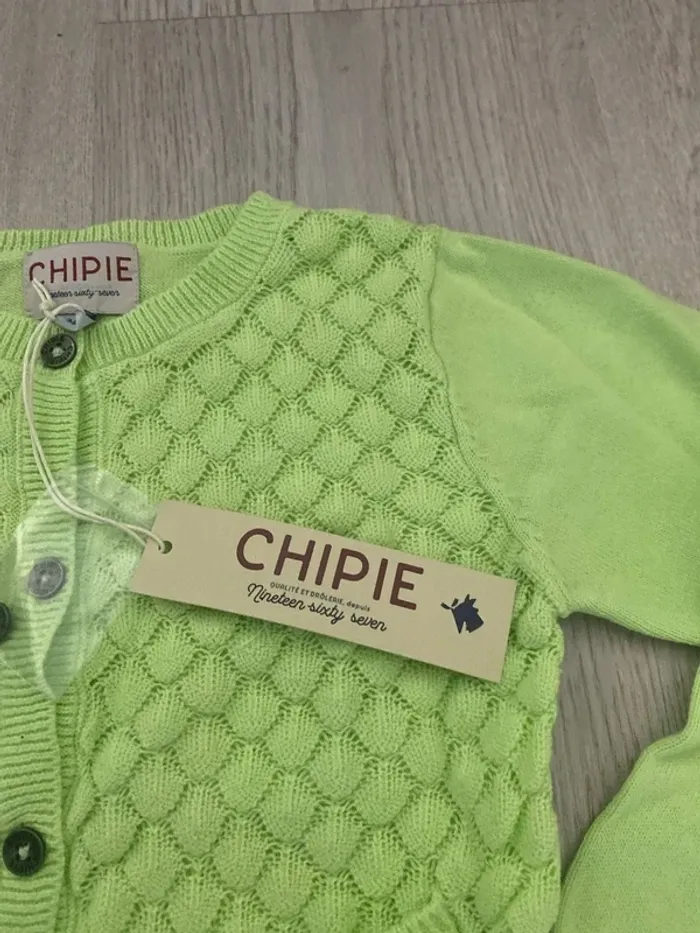 Gilet cardigan Chipie taille 3 4 ans Neuf - photo numéro 5