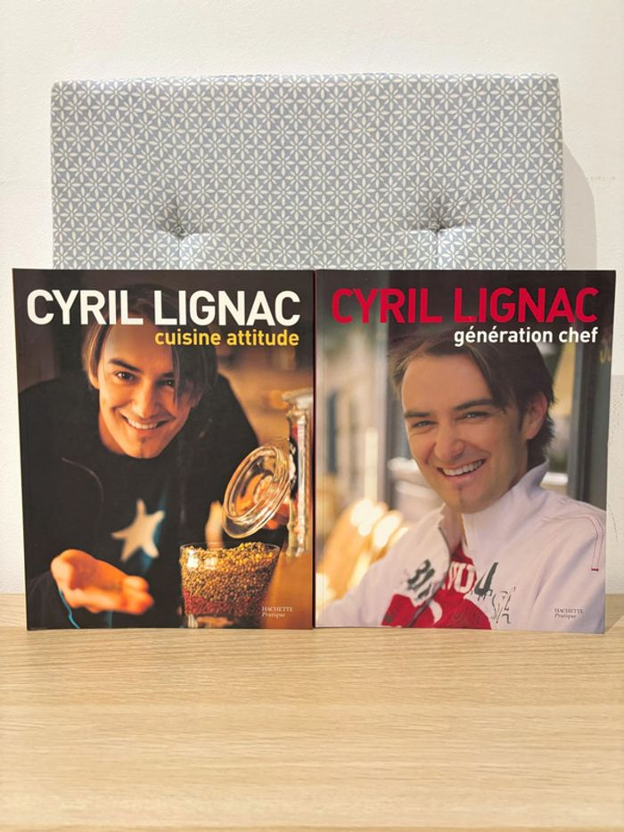 Pack de 2 Livres de Cuisine "Génération Chef & Cuisine Attitude" de Cyril Lignac
