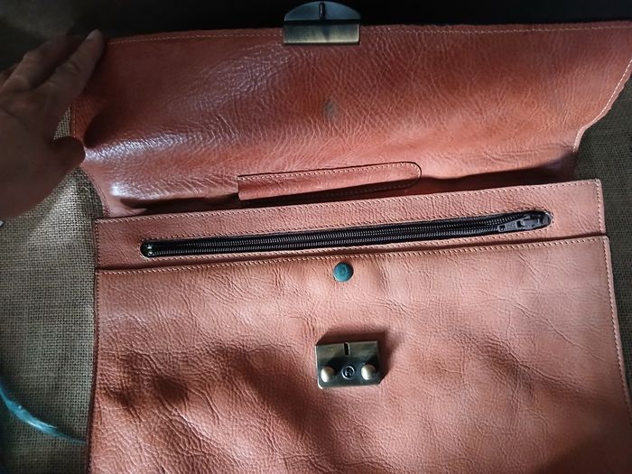Cartable en cuir Lorenzo - photo numéro 6