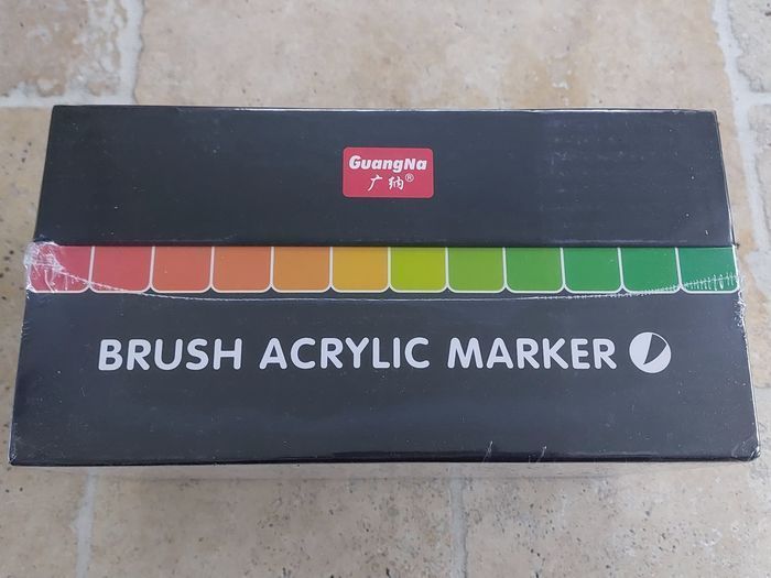Boite 240 feutres GuangNa brush marker NEUVE sous blister - photo numéro 3