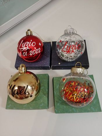 Boule de Noël personnanlisee