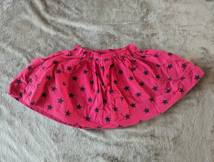 Jupe velours rose étoile 4 ans NKY