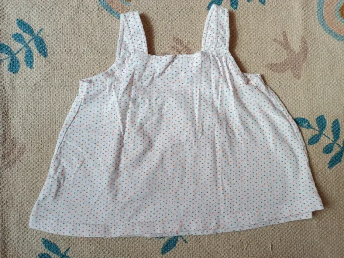 Debardeur blanc étoile 4/5 ans coton tex - photo numéro 5