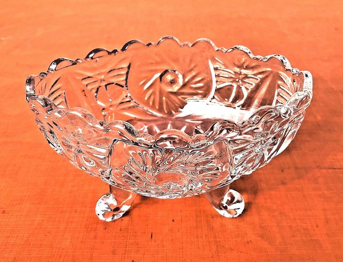 Années 1970 Deux coupelles oblongues baroques sur pied - photo numéro 6