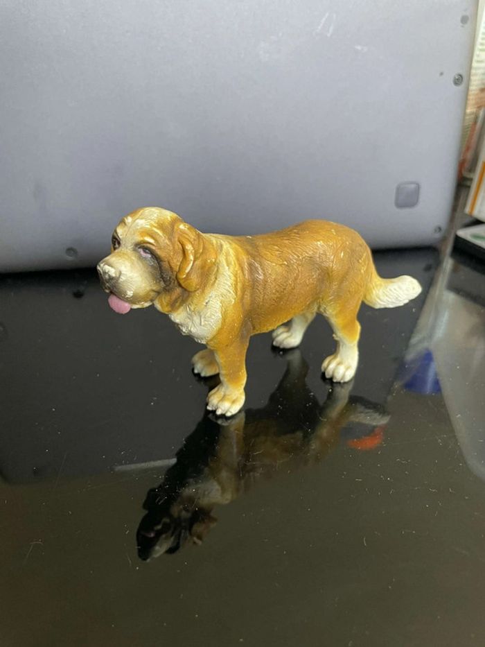 Figurine Vintage Chient Saint Bernard Schleich 1994