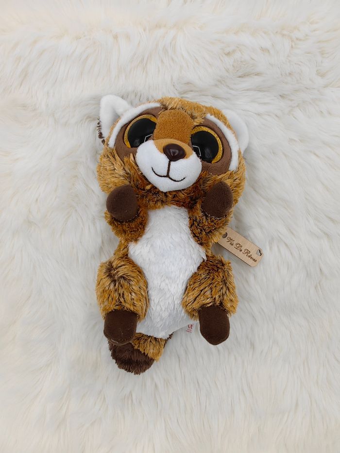 Doudou peluche Rusty Raton Laveur Ty 23 cm - photo numéro 5