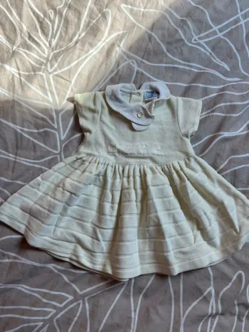 robe 1 mois 54 cm verte claire menthe
