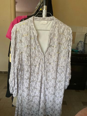 Blouse taille 42 gris or