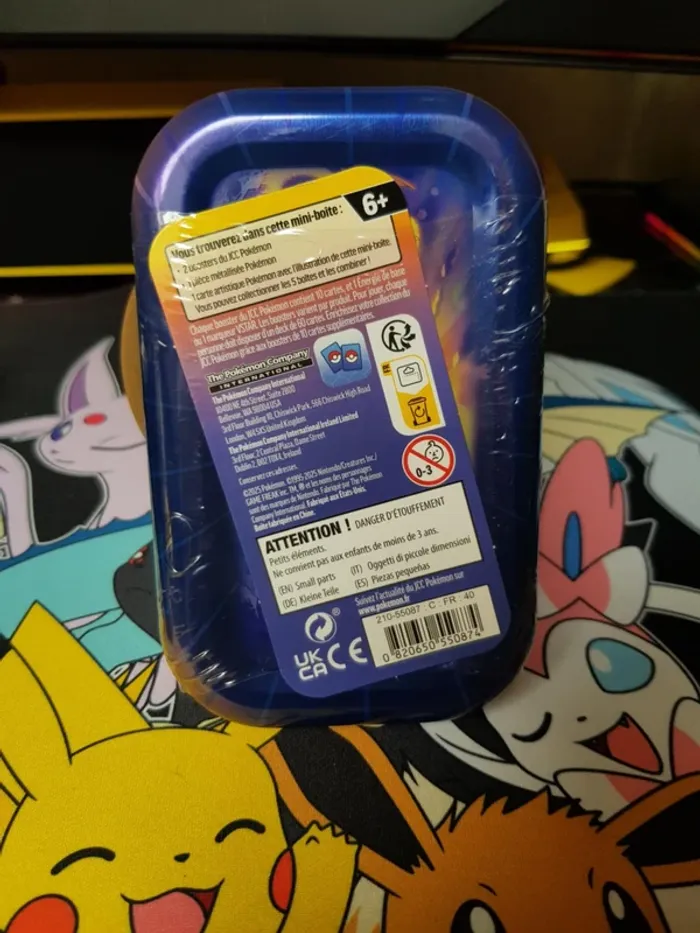 Mini tin pouvoir de Kanto Pikachu et Goupix - photo numéro 2