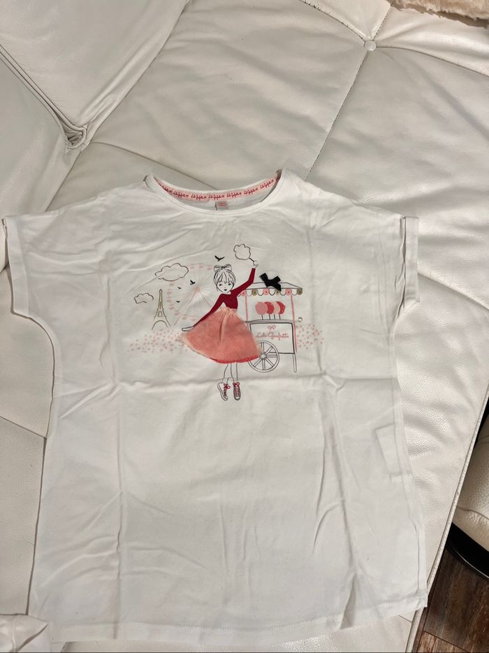 Lot de deux t-shirt Lilly gaufrette taille 12 ans - photo numéro 3