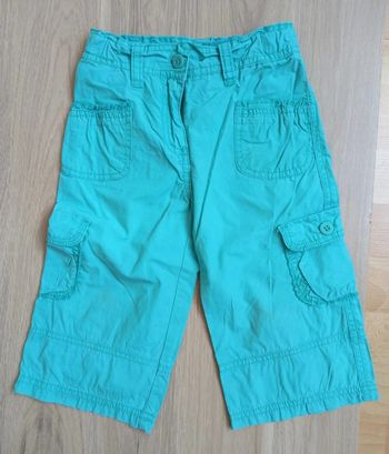 pantalon bleu turquoise okaidi 3 ans