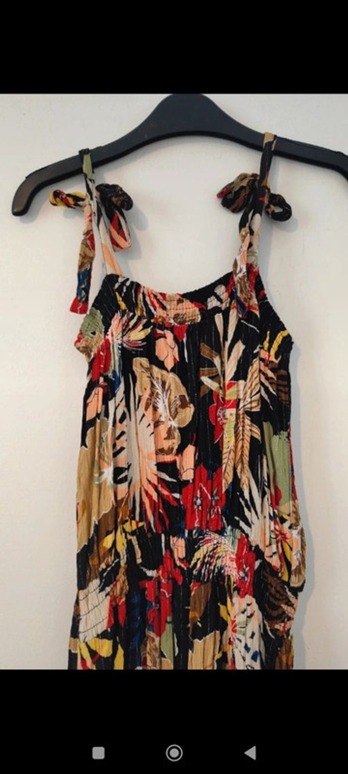 Robe longue noire et multicolore taille 40/42 Camaïeu - photo numéro 6
