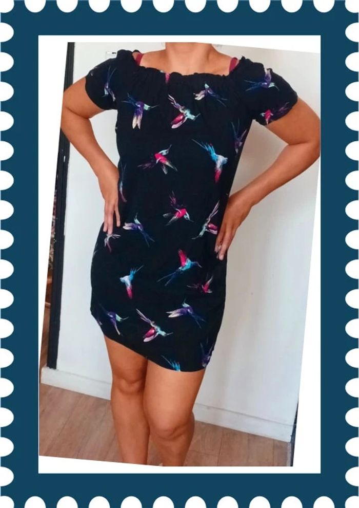 Jolie robe d'été épaules dénudées Yessica taille 38 - photo numéro 2