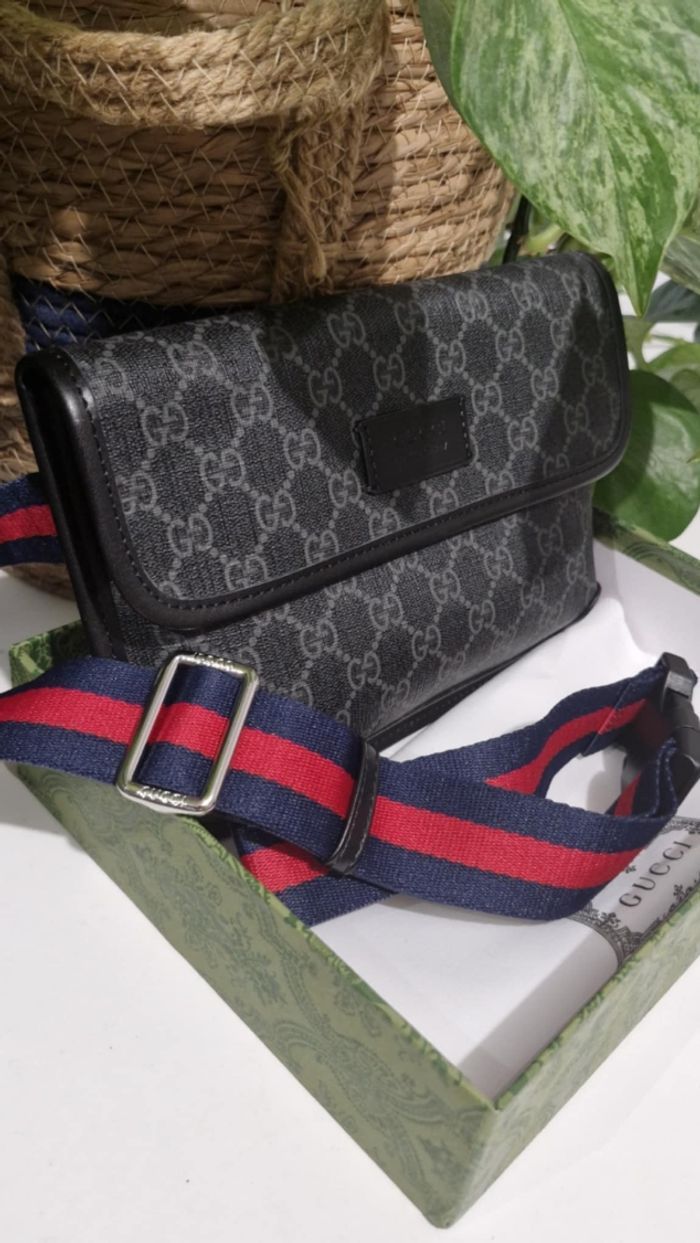 Sacoche à bandoulière Gucci Grise - photo numéro 3