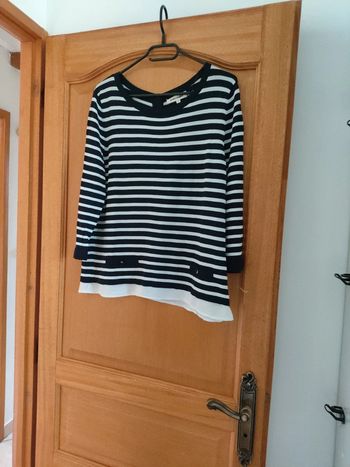 Pull fin marinière