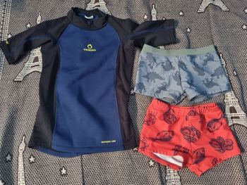 Lot haut de plage + 2 short de bain