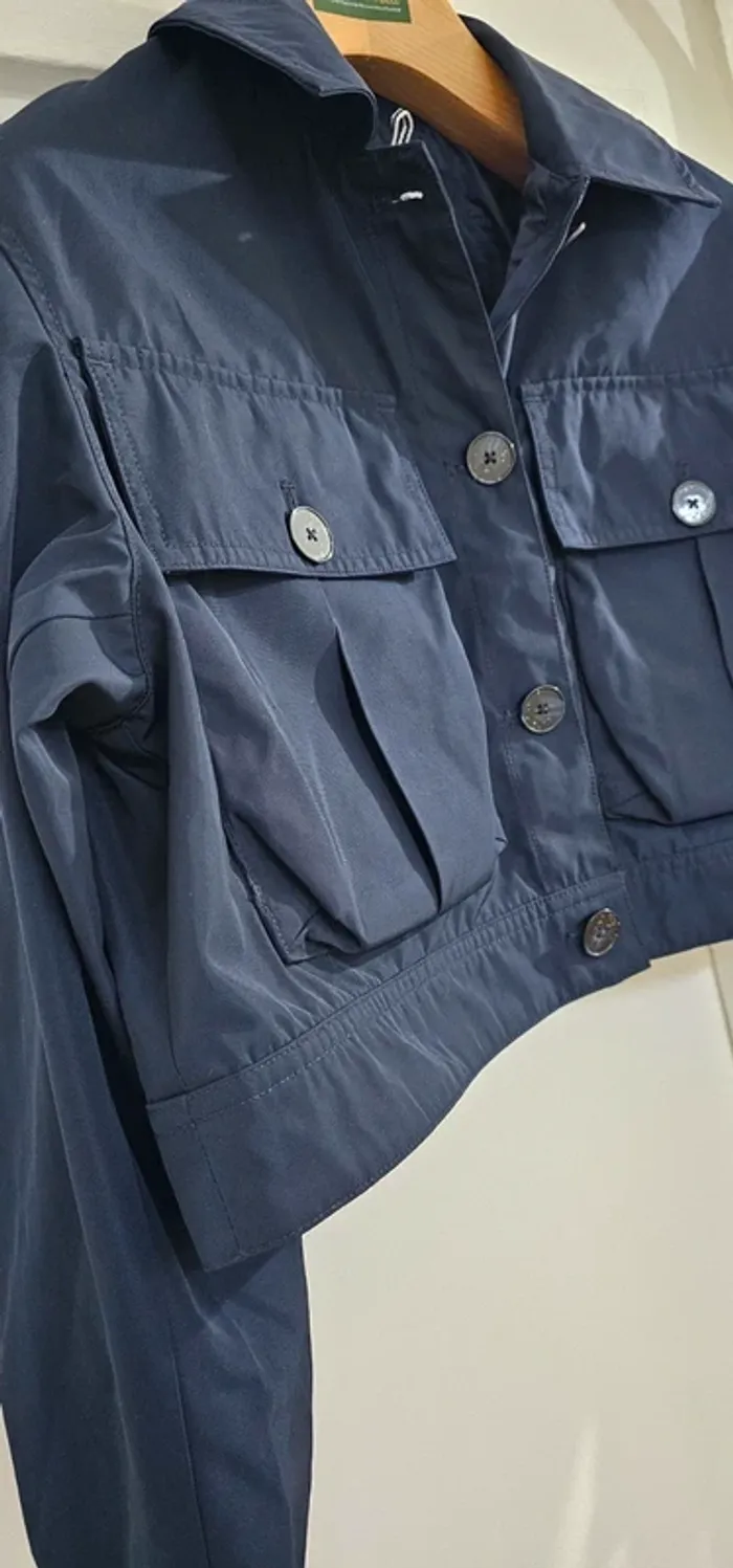 Bomber Court Imper Parka Trench Déperlant Aigle Taille 36 - photo numéro 4