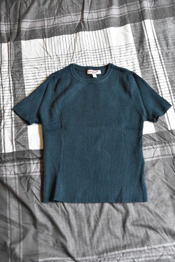 Crop top femme bleu marine
