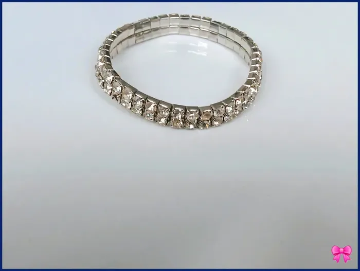 Bracelet multirangs strass argenté doré rosé tendance - photo numéro 7