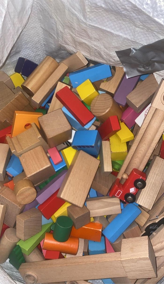 Blocs bois et train