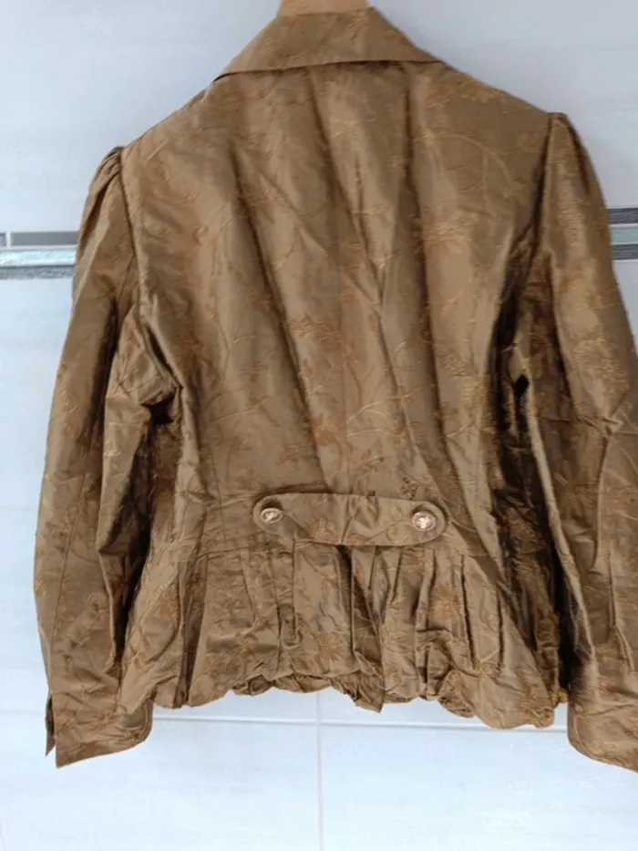 Veste Élégance t.44 100% soie - photo numéro 7