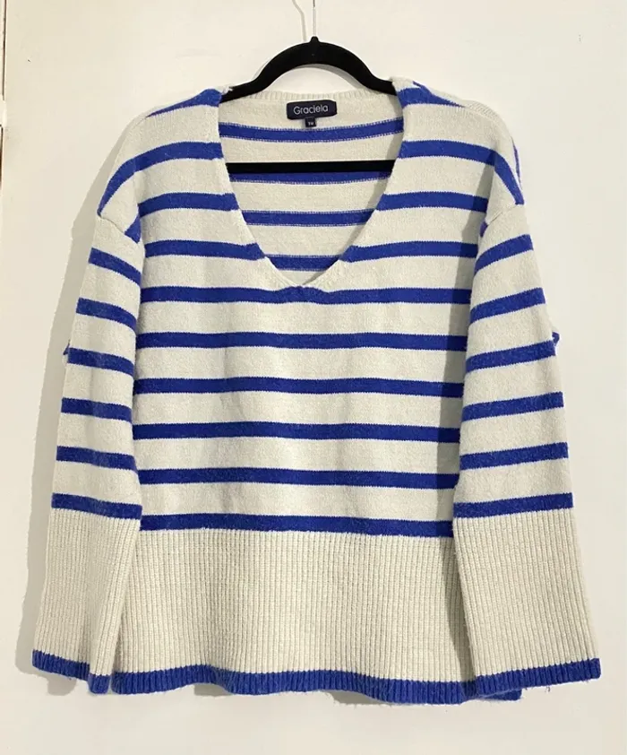 Pull A Rayures Col V Graciela