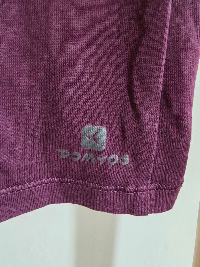 T-shirt de sport décathlon taille S violet - photo numéro 3