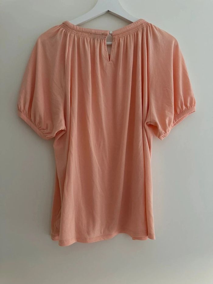 T-shirt abricot pour femme taille L - photo numéro 5