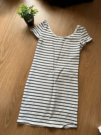 Robe blanche marinière H&M T38 TBE ⚓️