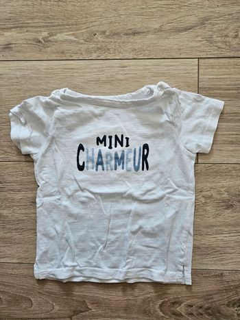 Tee shirt manches courtes 12 mois