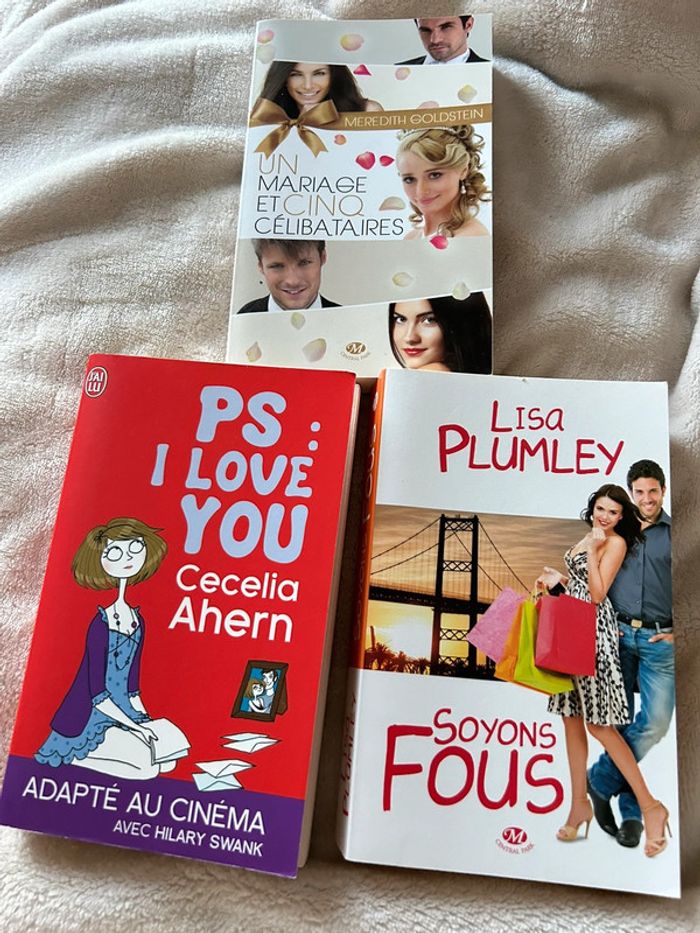 Lot de livres de poche thème romance