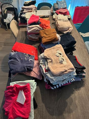 Gros lot de vêtements fille été hiver mélanger