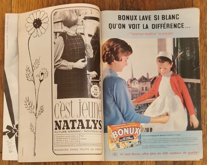 Rare complet magazine mode et travaux 1964 patrons et suppléments vintage - photo numéro 6