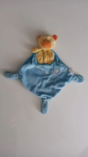 Doudou ours avec motif