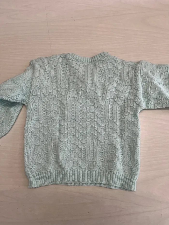 Pull menthe 2 ans - photo numéro 2