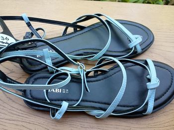 sandale femme bleu