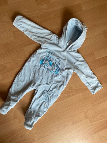 Belle combinaison pilote bleue claire T. 6 mois/68 cm garçon TBE