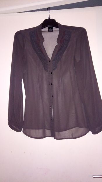 Blouse en voile marron neuve