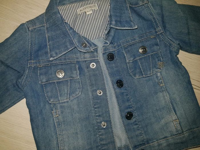 Veste en jean in extenso garçon 6mois - photo numéro 3