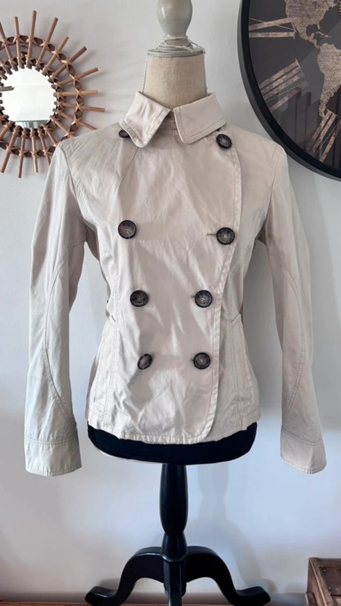 💕 veste trench beige creme taille 38 M #maxmara #weekendmaxmara