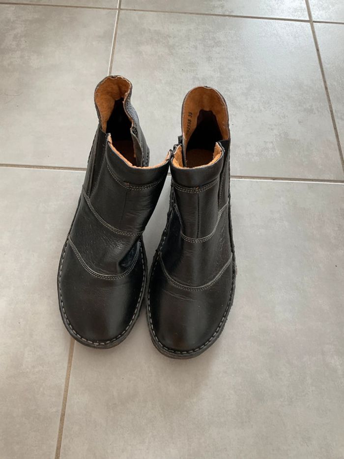 Bottines cuir hiver