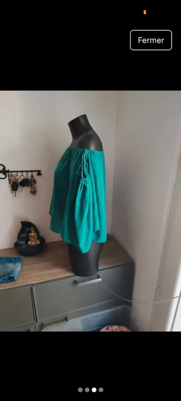 Haut été épaule dénudé taille unique - photo numéro 3