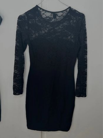 Robe légère en coton noir avec broderie - h&m taille s