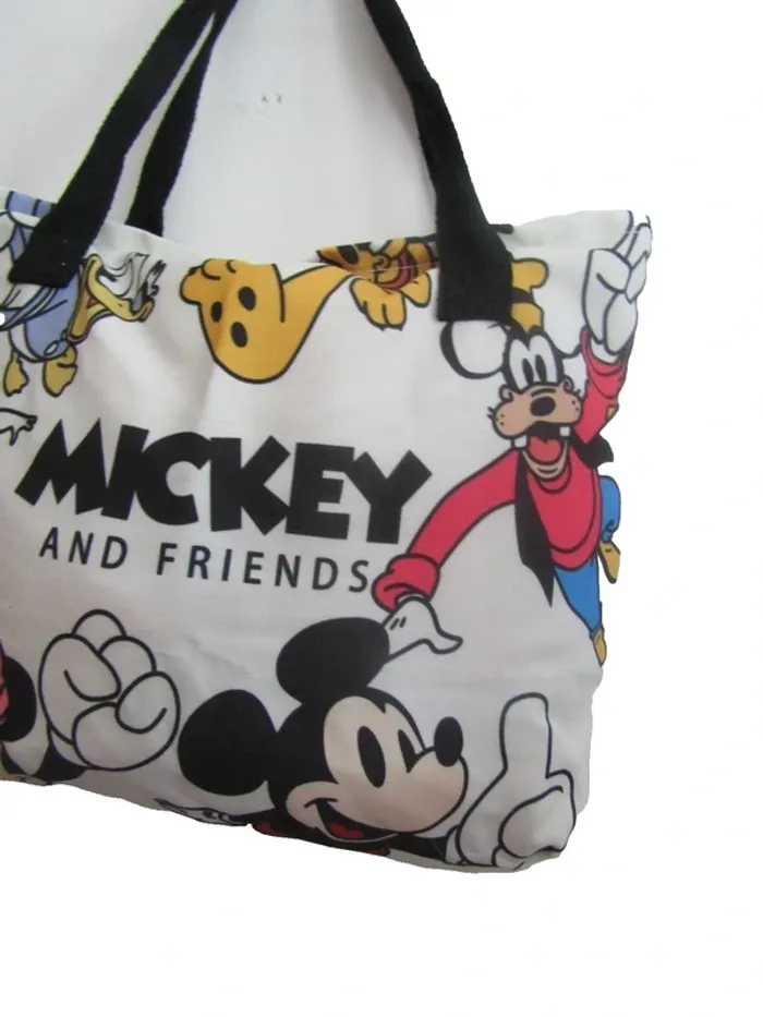 sac cabas mickey shopping plage vacances cours 38 x 28 cms - photo numéro 3